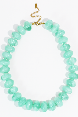 Sugar Bead Ocean Blue Necklace