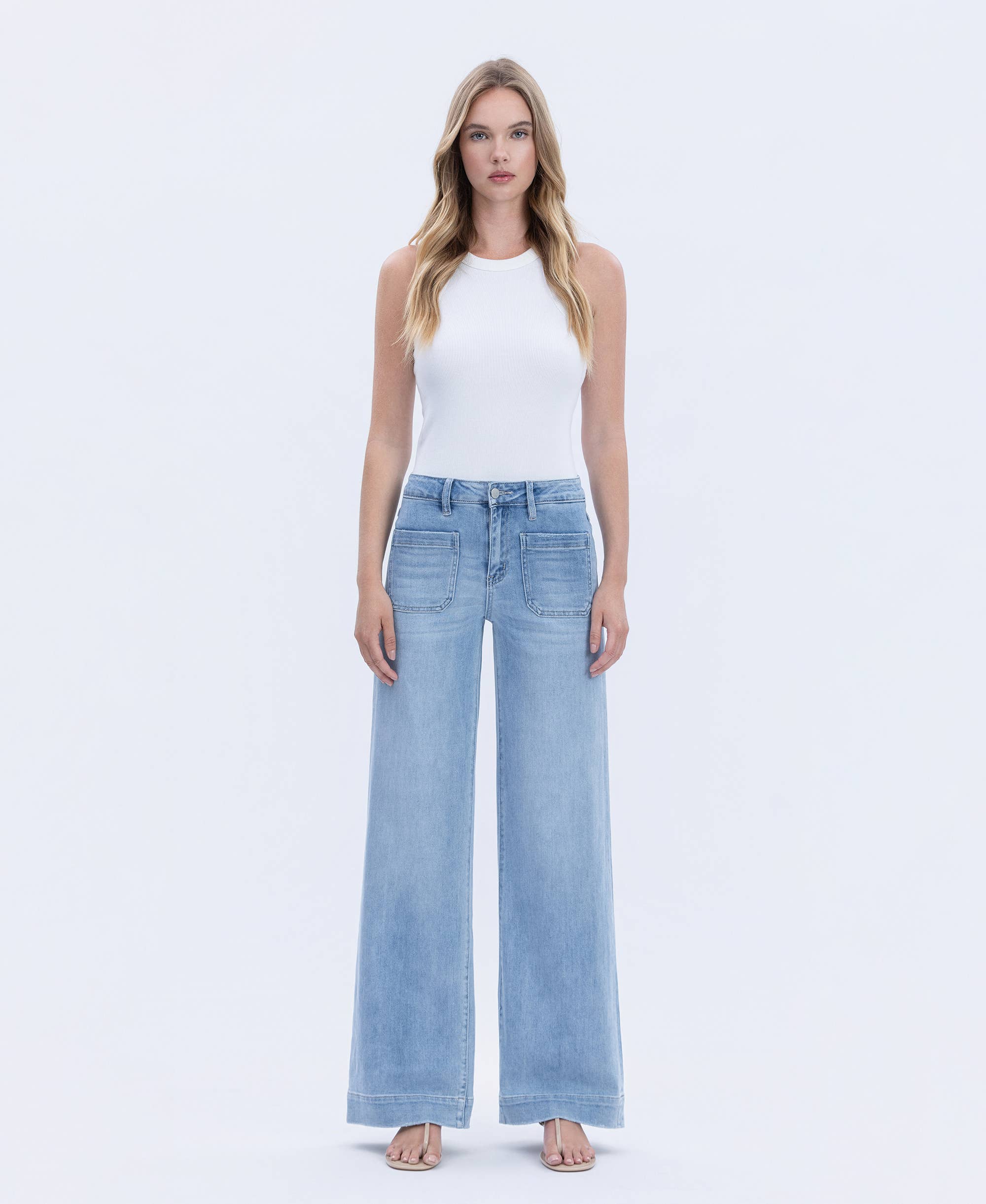 High Rise Trouser Jeans