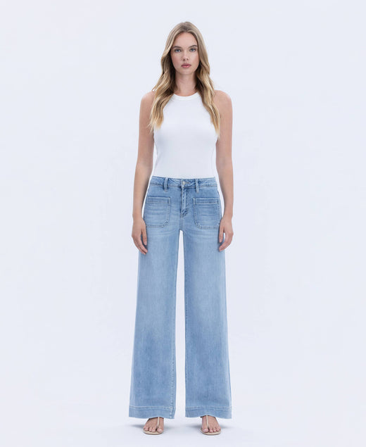 High Rise Trouser Jeans