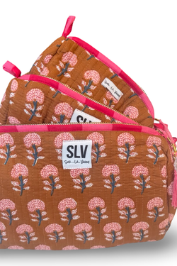 Quilted Cosmetic Pouch