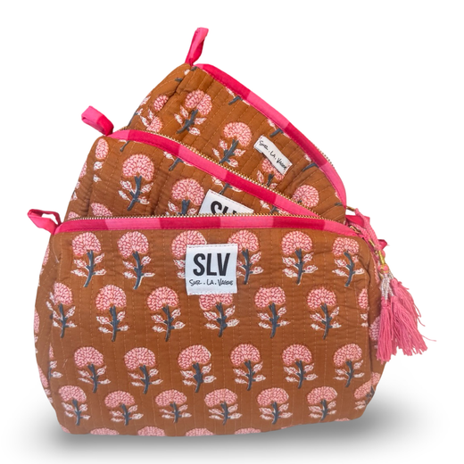 Quilted Cosmetic Pouch