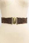 Oval Buckle Braided Belt