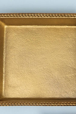 Textured Gilded Beaded Tray