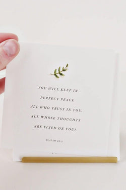 Brass Card Holder by Emily Lex