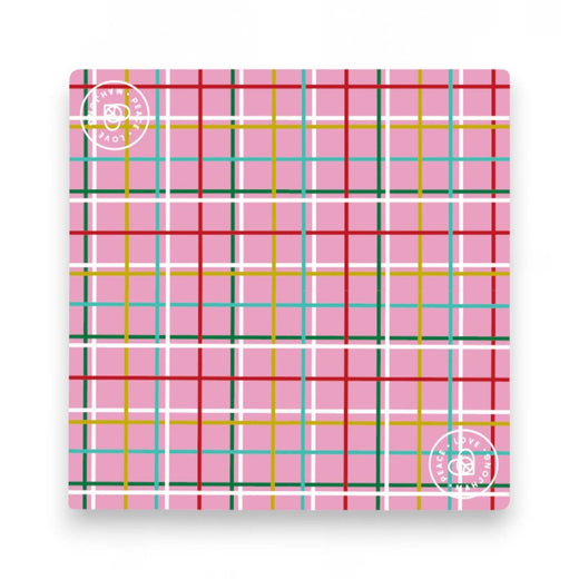 Suagarplum Plaid Mahjong Mat by Peace Love Mahjong