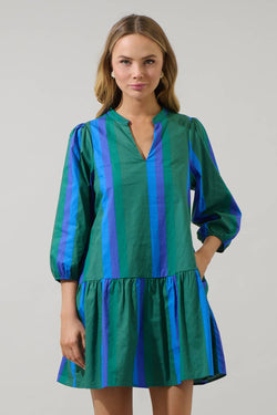 Dolary Stripe Leola Shift Mini Dress