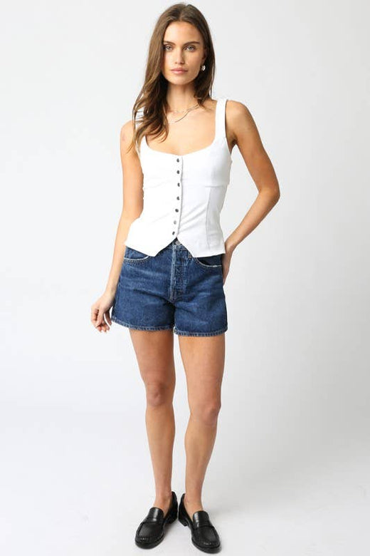 Paloma Button Top