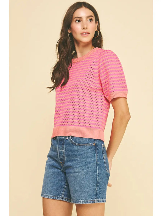 Colorblock Knit Top