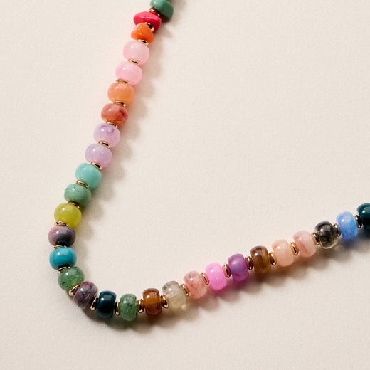 Colorful Resin Beaded Necklace