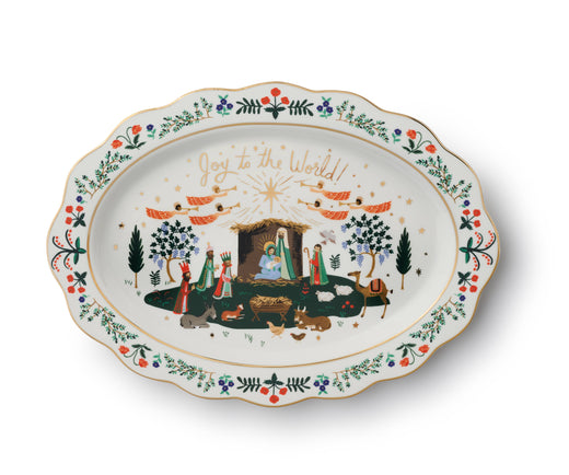 Nativity Porcelain Serving Platter