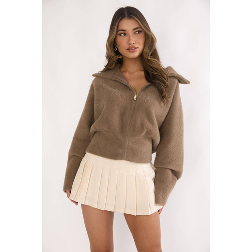 Faux Fur Sweater Jacket