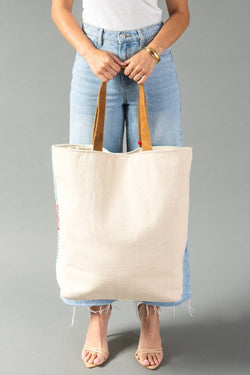 Red, Turquoise & Blue Western Tote