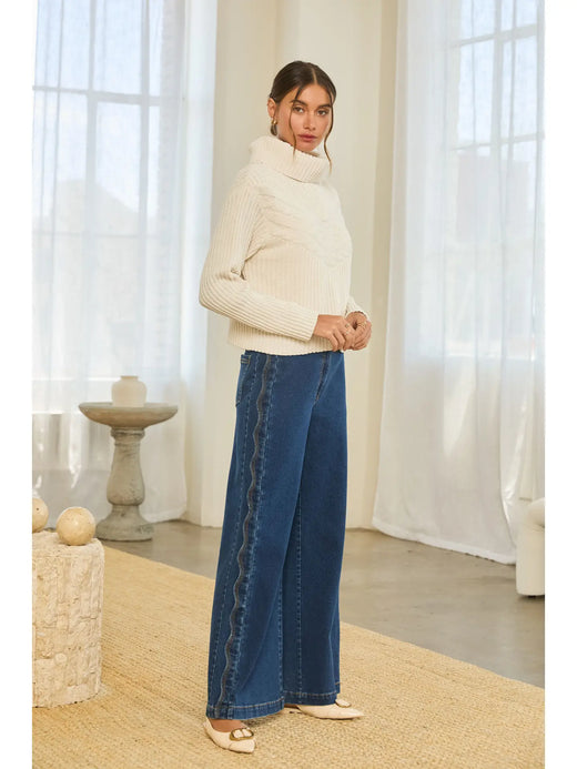 Ribbed Turtleneck Sweater