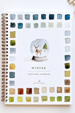Winter watercolor workbook