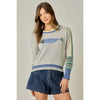 Color Block Pullover Fish Sweater