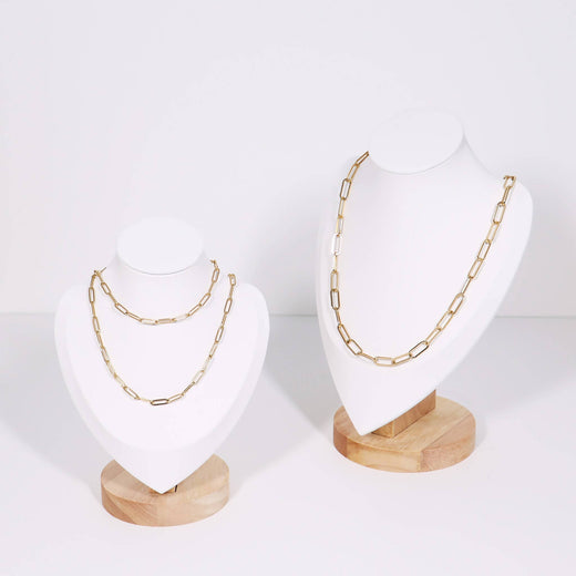 18K GP Paperclip Chain Necklace