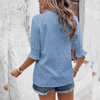 Puff Sleeve Eyelet Shirt