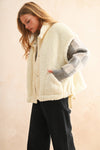 Teddy Fabric Vest Jacket