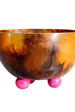 Resin Footed Serving Bowl by Laura Park