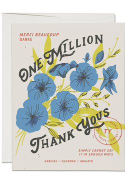One Million Thank You Card