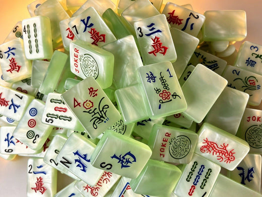 Classic Jade Mist Mahjong Tile Set