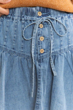 Adjustable Denim Skirt