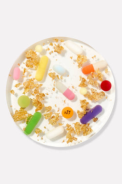 Pill + Gold Coaster Set (4)