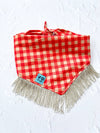 Plaid Fringe Dog Bandana