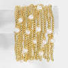 Textured Stretch Bracelets with Pearls