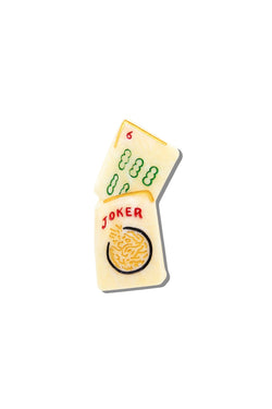 Hand Painted Mahjong Claw Clip