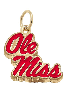 Ole Miss Rebels Enamel Logo Charm