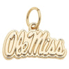 Ole Miss Gold Charm