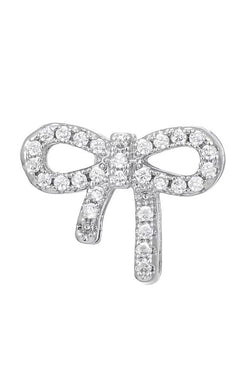 Slider Silver Bow Charm