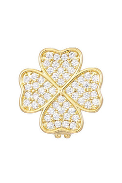 Slider Gold Clover Charm