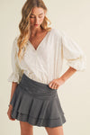 Tiered Flounce Embroidered Poplin Bodysuit