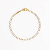 18K Gold PVD CZ Stone Tennis Bracelet