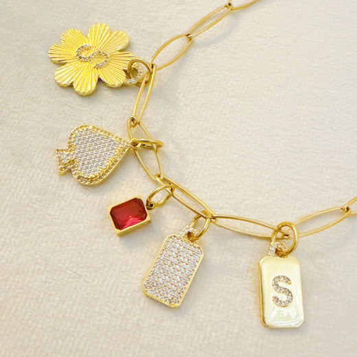 Initial Clover Charm