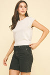 Cap Sleeve Knit Top