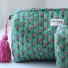 Mynah Quilted Travel/Cosmetic Bag