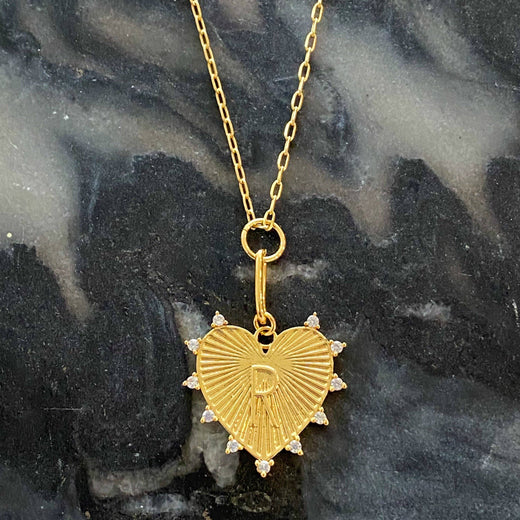 Initial Heart Charm
