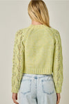 Multicolor Cable Knit Cardigan