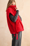 Teddy Fabric Vest Jacket
