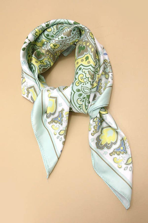 Paisley Silky Feel Bandana Scarf