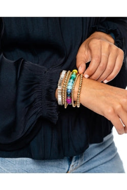Rock Candy Baguette Bangle