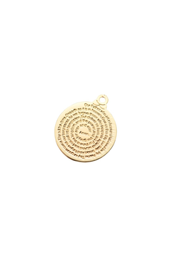 Gold Lord's Prayer Charm
