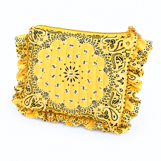 Bandana Ruffle Everything Pouch