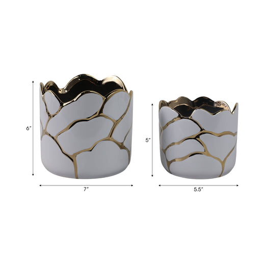 Resin Embossed Clouds Planters