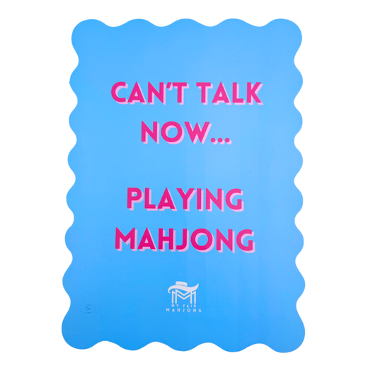 Mahjong Scalloped Shuffle Card