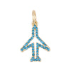 Pave Airplane Charm
