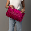 Ruffle Saying Travel Pouch